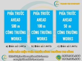 Biển Báo I.441 Phía Trước Có Công Trường Thi Công Kích Thước Và Ý Nghĩa