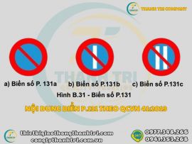 Tìm Hiểu Biển Báo Cấm Đỗ Xe P.131a,b,c