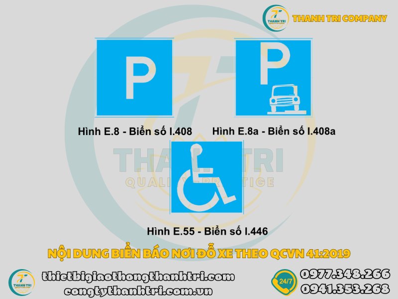 Tìm Hiểu Biển Báo Nơi Đỗ Xe I.408, I.408a và I.446