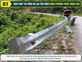 Biện Pháp Thi Công Hộ Lan Tôn Sóng Trụ Tròn Bằng Phương Pháp Đóng Cọc
