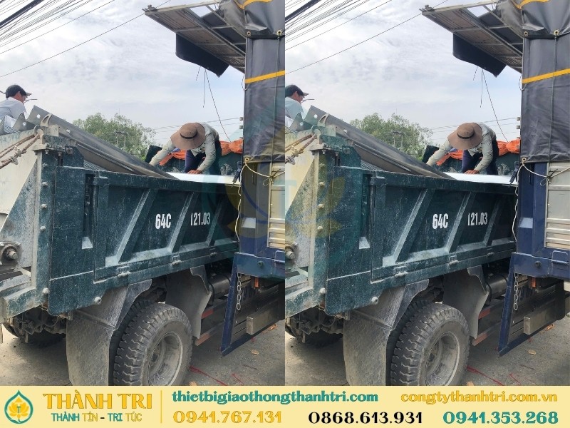 Vận chuyển giao hàng hộ lan tôn sóng đã mạ kẽm cho khách hàng