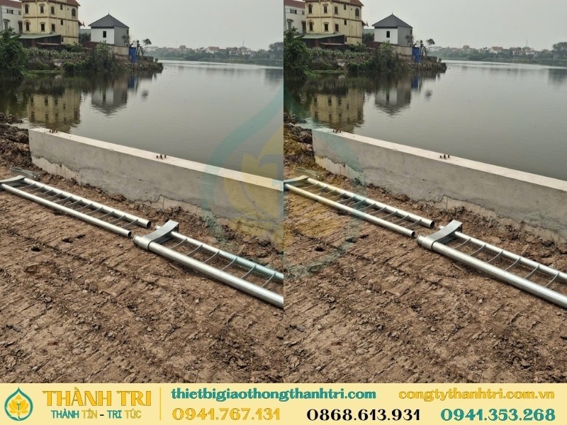 Vận chuyển giao hàng lan can cầu đường mạ kẽm cho khách Vận chuyển giao hàng lan can cầu đường mạ kẽm cho khách