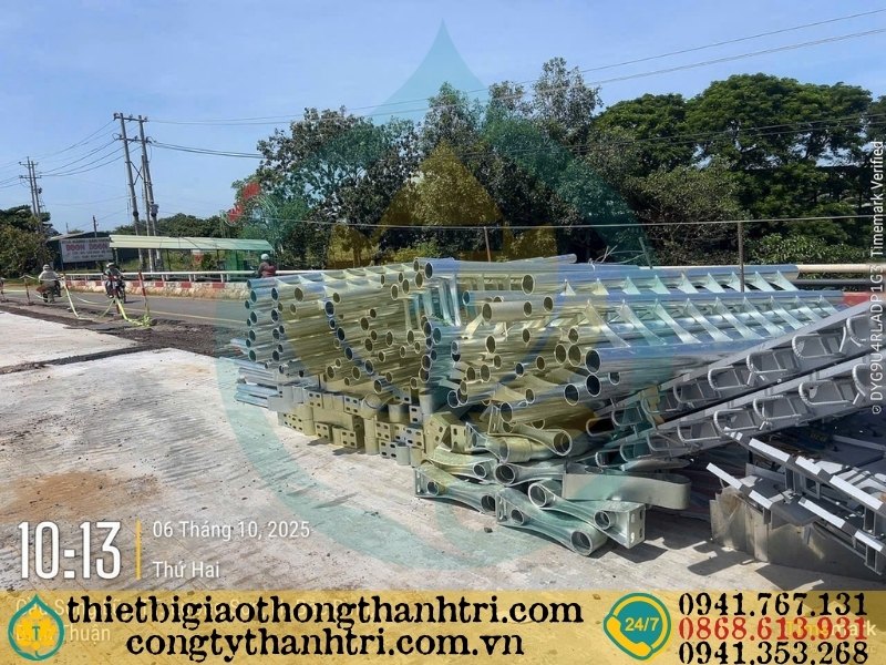 Cung cấp lan can cầu đường mạ kẽm nhúng nóng tại Thanh Hoá