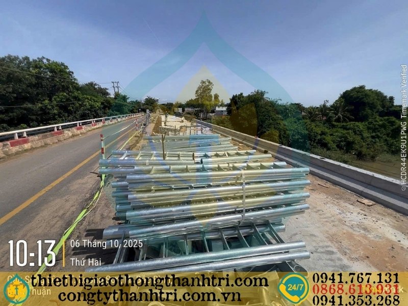 Cung cấp lan can cầu đường mạ kẽm nhúng nóng tại Bình Thuận