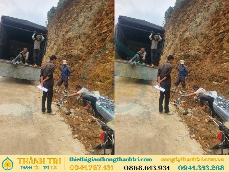 Vận chuyển giao hàng hộ lan mềm cho khách hàng Vận chuyển giao hàng hộ lan mềm cho khách hàng