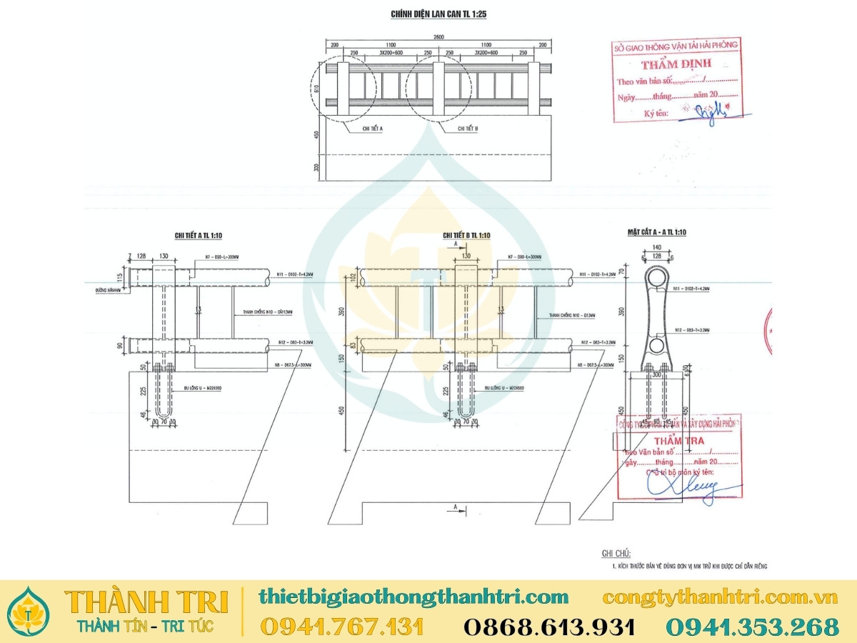Bản vẽ lan can cầu của 1 dự án cụ thể do khách hàng cung cấp Bản vẽ lan can cầu của 1 dự án cụ thể do khách hàng cung cấp