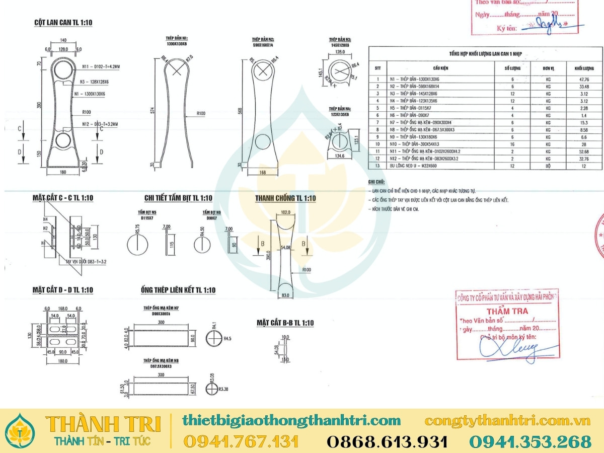 Bản vẽ lan can cầu của 1 dự án cụ thể do khách hàng cung cấp Bản vẽ lan can cầu của 1 dự án cụ thể do khách hàng cung cấp