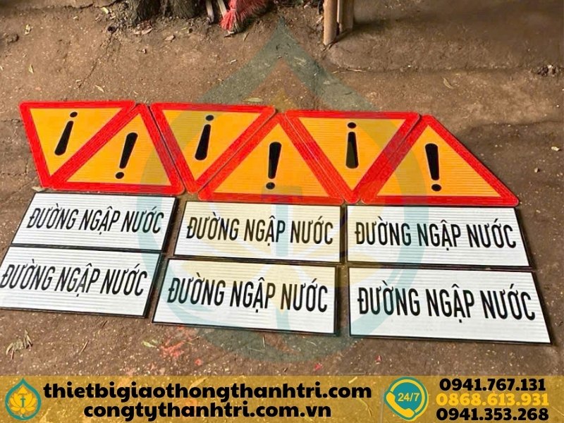 Sản xuất biển báo giao thông đường bộ tại xưởng Công ty TNHH Thành Tri