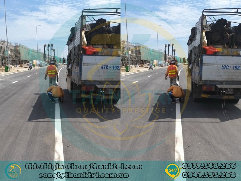 Tìm Hiểu Vạch Phân Chia Các Làn Xe Cùng Chiều Vạch 2.2 Vạch Đơn Nét Liền Màu Trắng