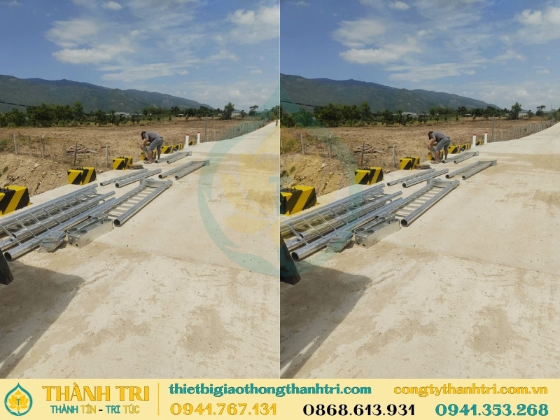 Vận chuyển giao lan can cầu mạ kẽm cho khách hàng tại công trình